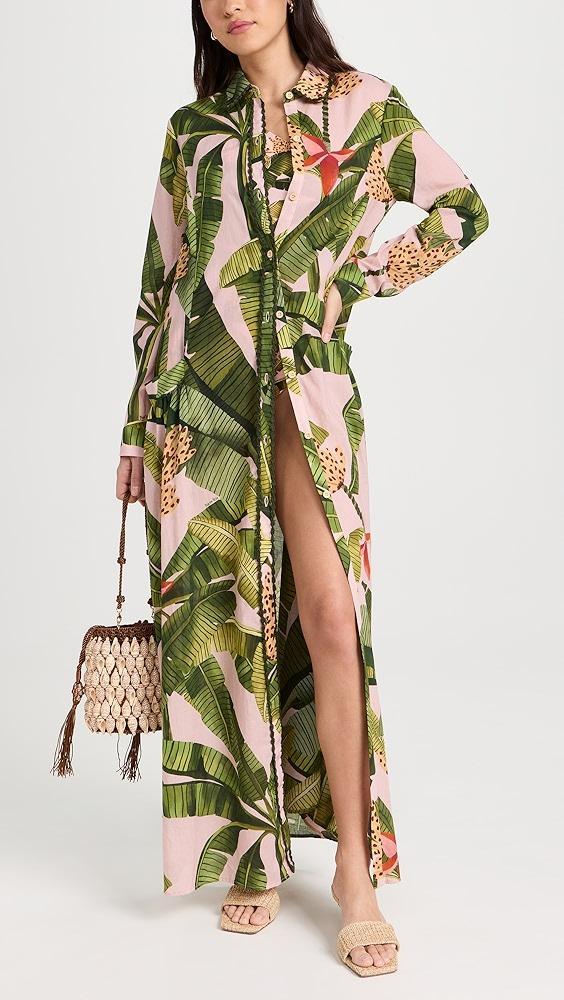 FARM Rio Banana Leaves One Piece | Shopbop Product Image