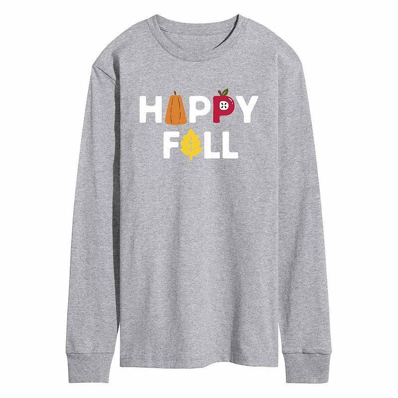 Mens Happy Fall Tee Grey Product Image