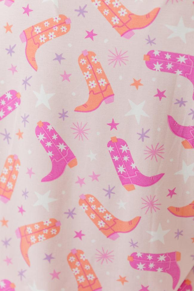 Over The Moon In Giddy Up Girly Bamboo Pajama Shorts Product Image