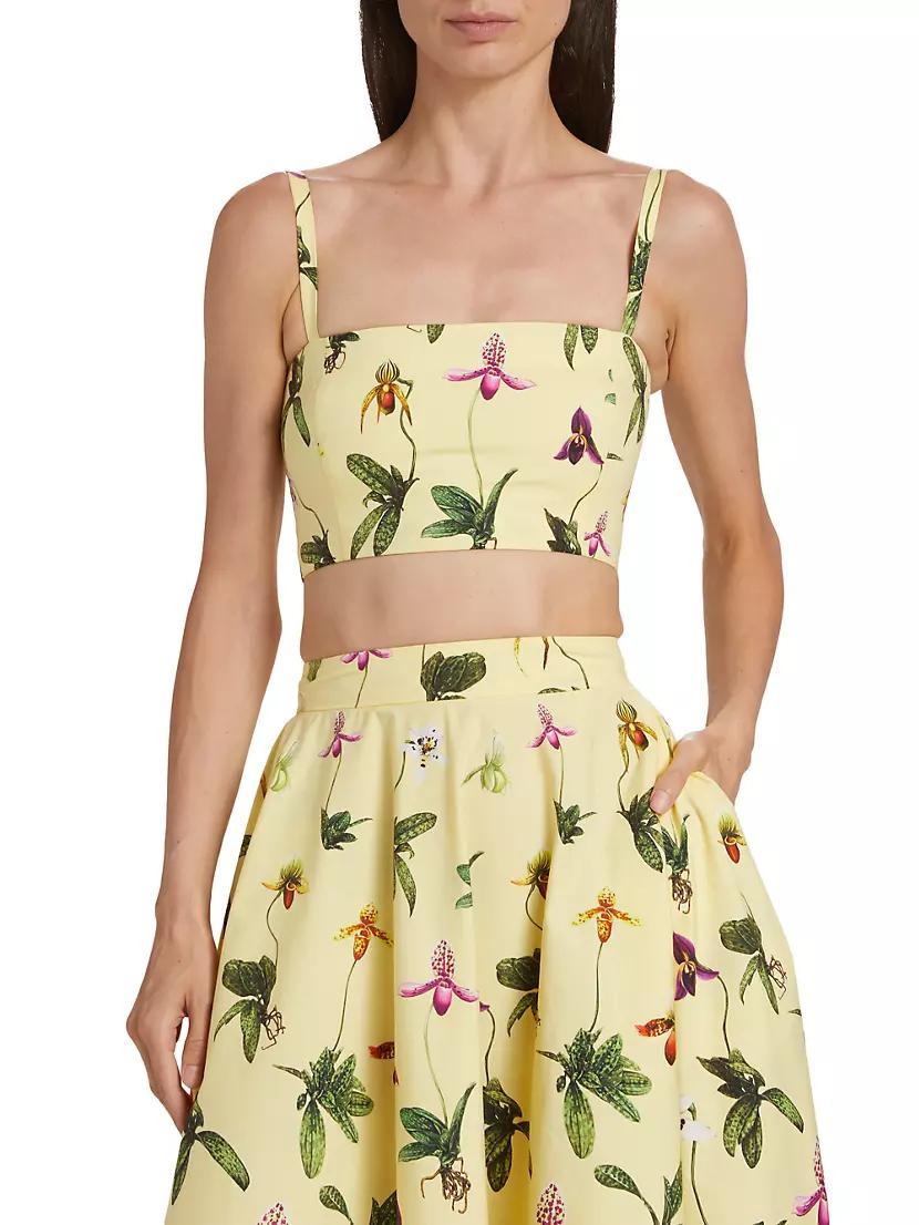 Floral Cotton Crop Top Product Image