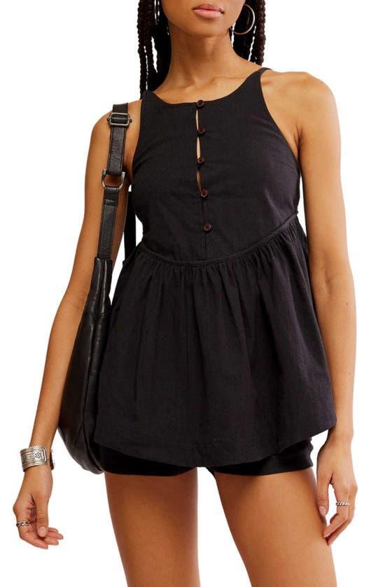 Tabea Babydoll Tank & Shorts In Black Product Image