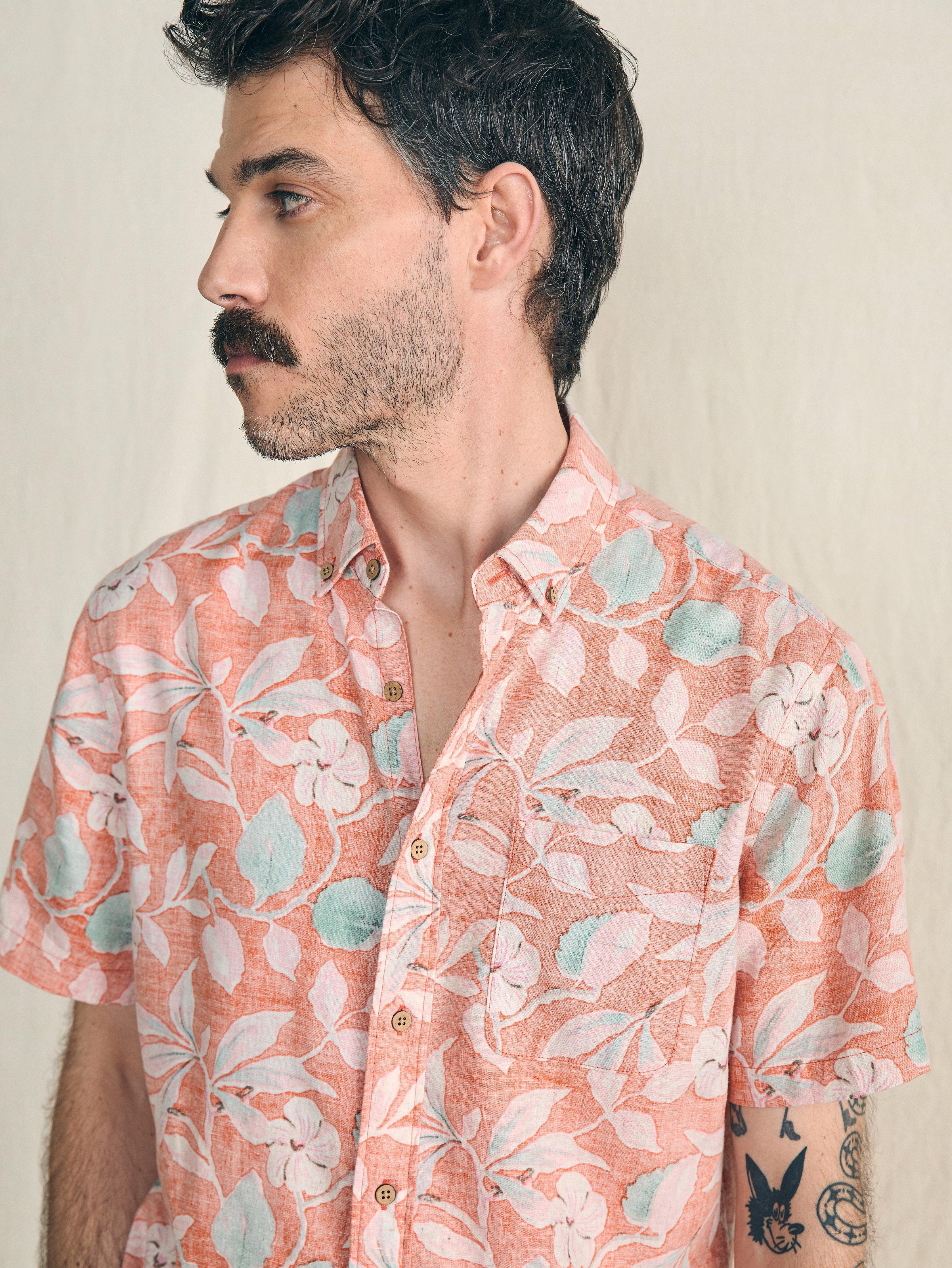 Short-Sleeve Breeze Shirt - Ginger Floral Male Product Image