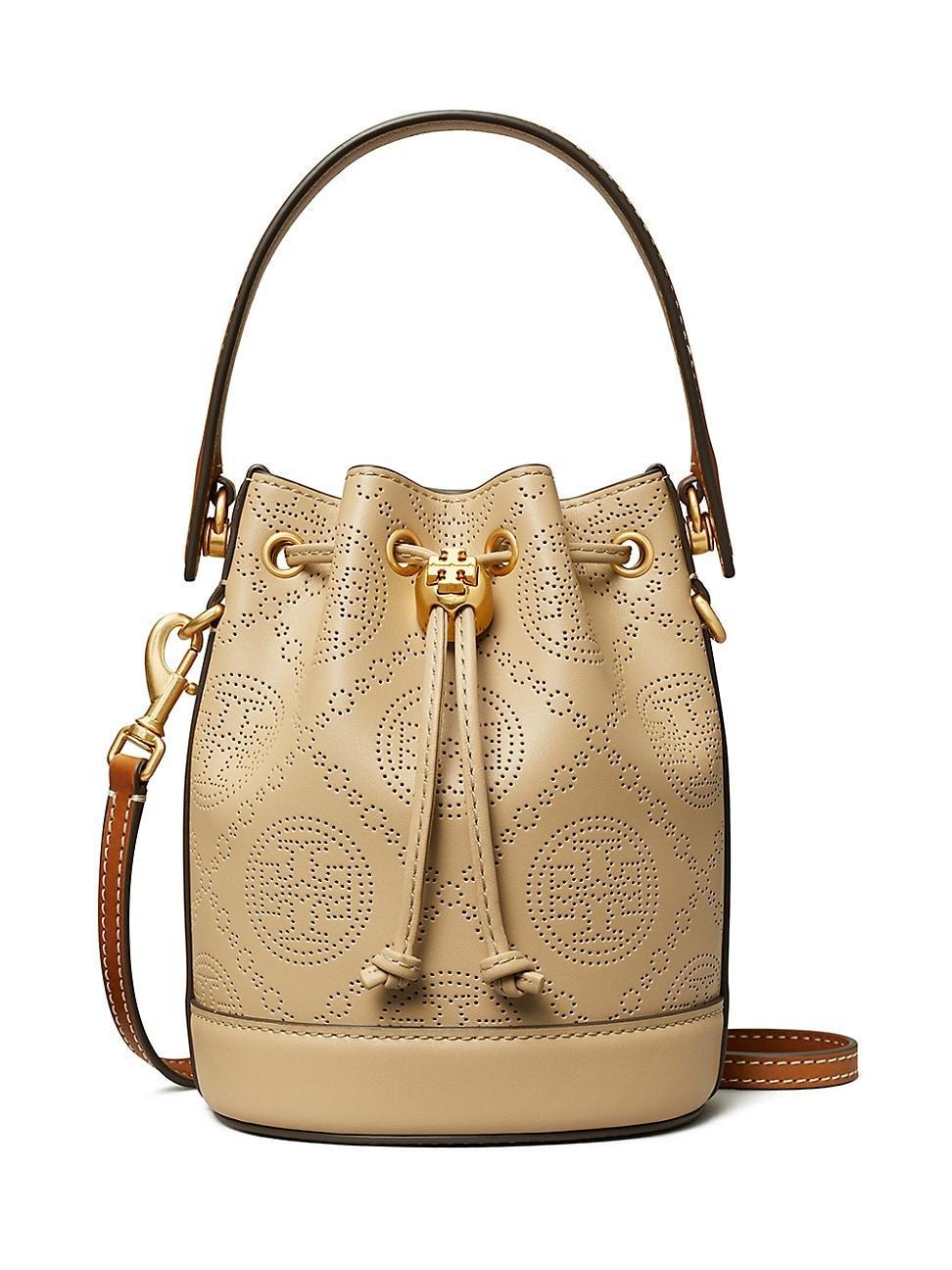 Womens Mini T Monogram Perforated Bucket Bag Product Image