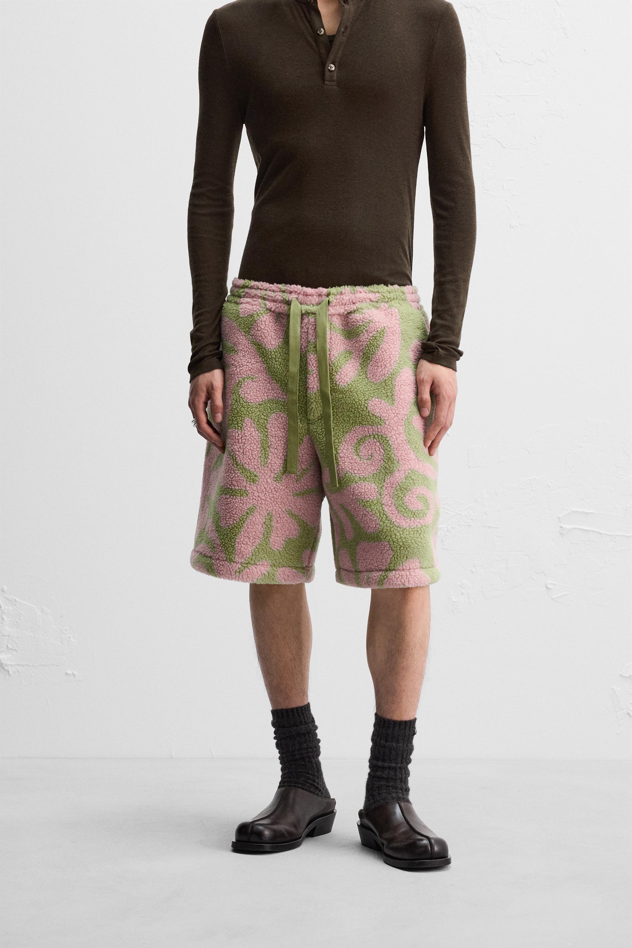 FLEECE JACQUARD SHORTS X NANUSHKA Product Image