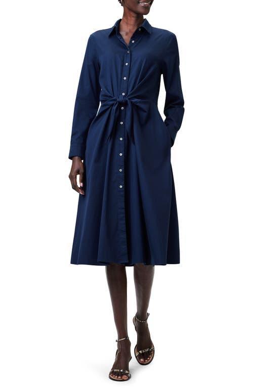 NIC+ZOE Jessie Long Sleeve Tie Waist Shirtdress Product Image