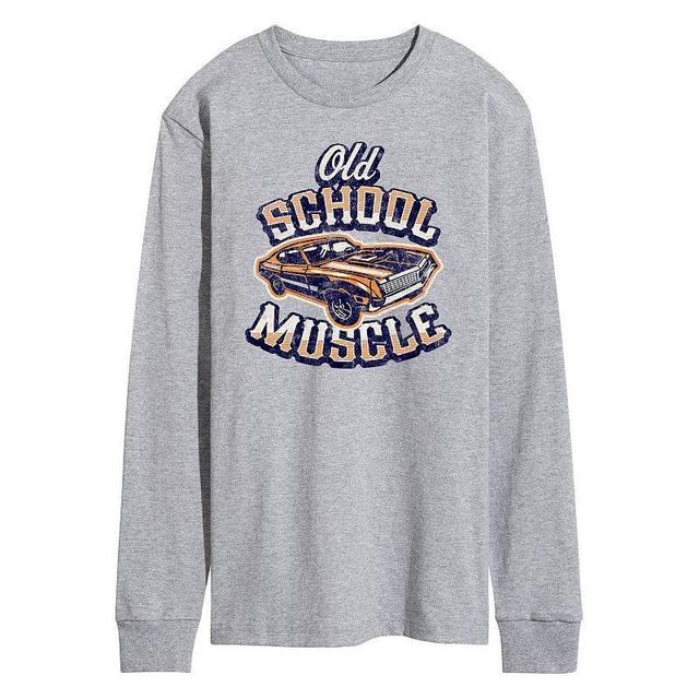 Mens Old School Muscle Long Sleeve Graphic Tee Product Image