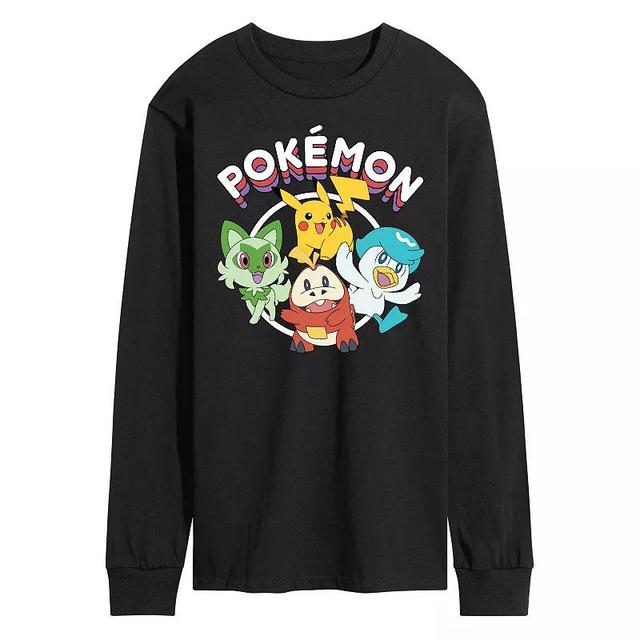 Mens Pokemon Scarlet Long Sleeve Graphic Tee Product Image