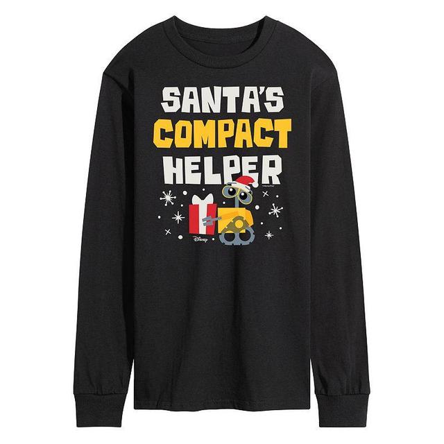 Disney / Pixars WALL-E Mens Santas Compact Helper Long Sleeve Graphic Tee Product Image