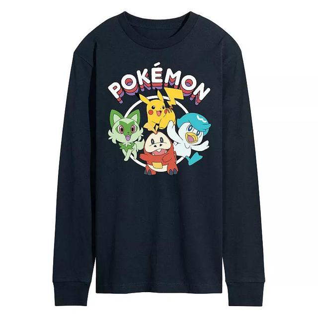 Mens Pokemon Scarlet Long Sleeve Graphic Tee Product Image