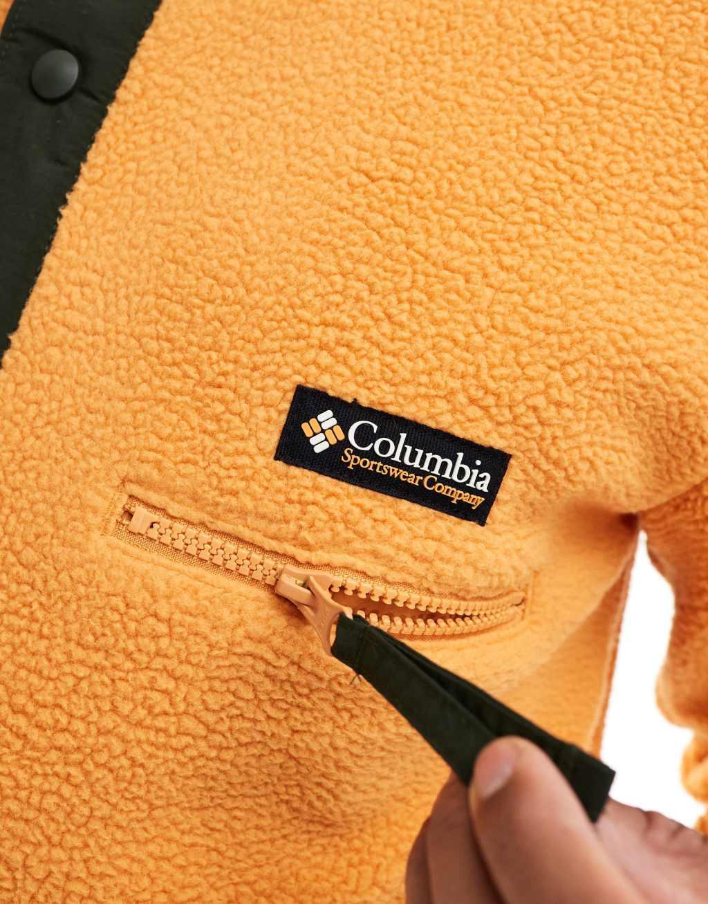 Columbia Helvetia II half snap fleece in orange Product Image