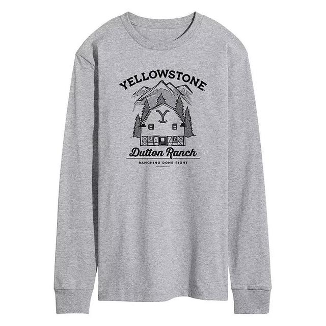 Mens Yellowstone Dutton Ranch Long Sleeve Graphic Tee Product Image