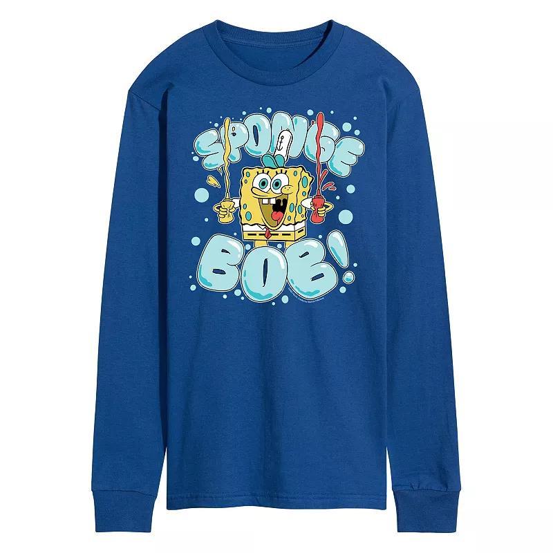 Mens Nickelodeon SpongeBob Squarepants Bubble Long Sleeve Product Image