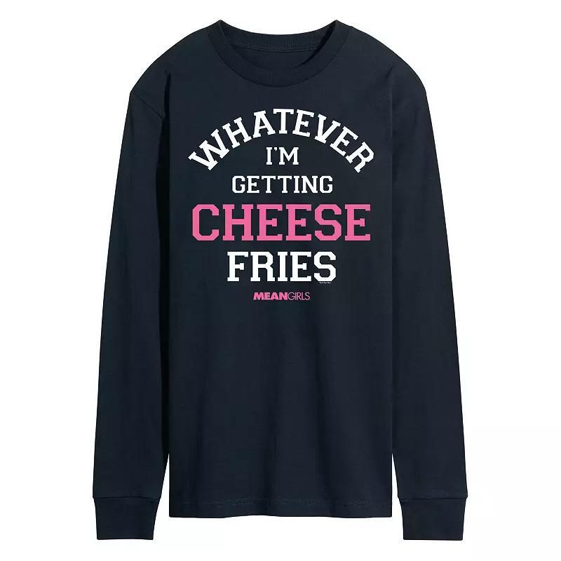 Mens Mean Girls Whatever Im Getting Cheese Fries Long Sleeve Graphic Tee Product Image