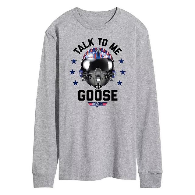 Mens Top Gun Talk To Me Goose Long Sleeve Tee Product Image