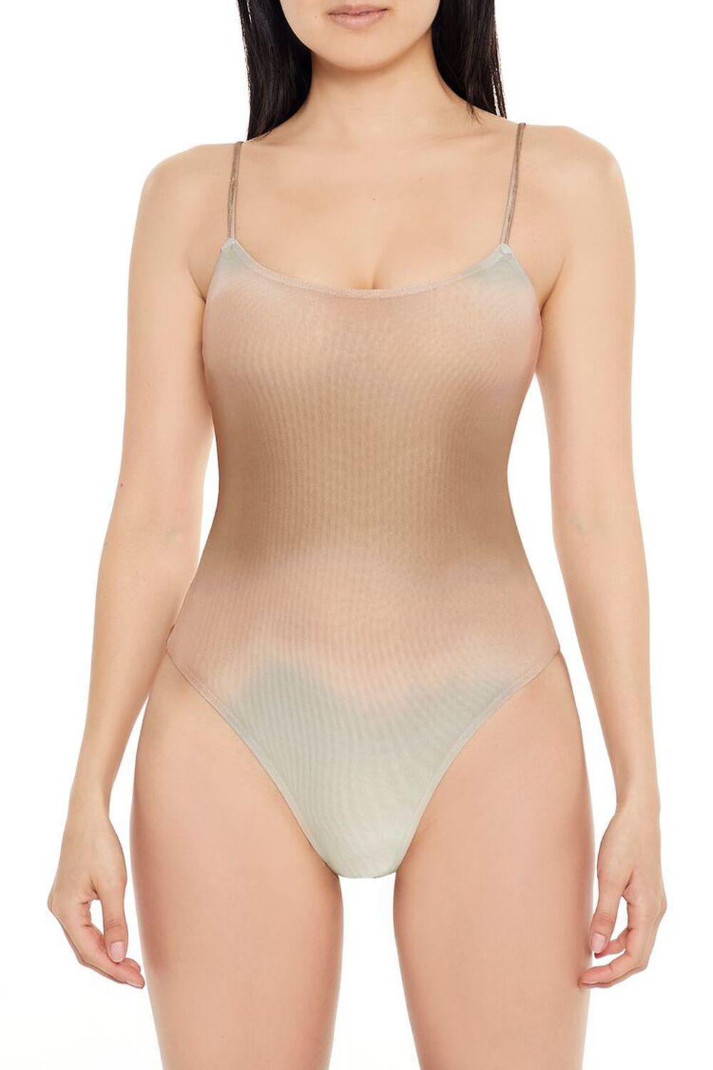 Gradient Thong Cami Bodysuit | Forever 21 Product Image