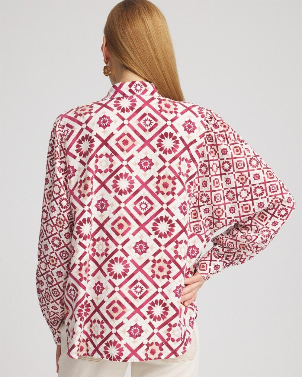 Tencel Blend Dolman-Sleeved Shirt Product Image