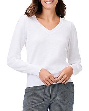 Womens Slub V-Neck Sweater Product Image