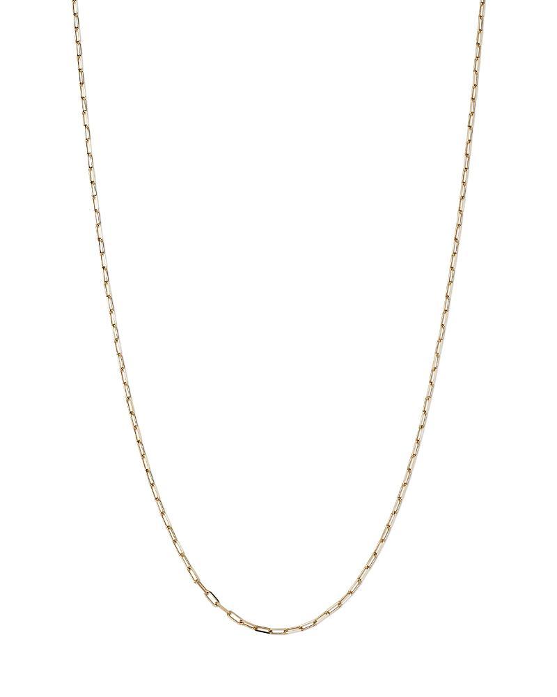 Moon & Meadow 14K Yellow Gold Paperclip Link Chain Necklace, 18 Product Image