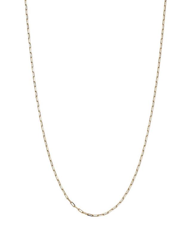 Moon & Meadow 14K Yellow Gold Paperclip Link Chain Necklace, 18 Product Image