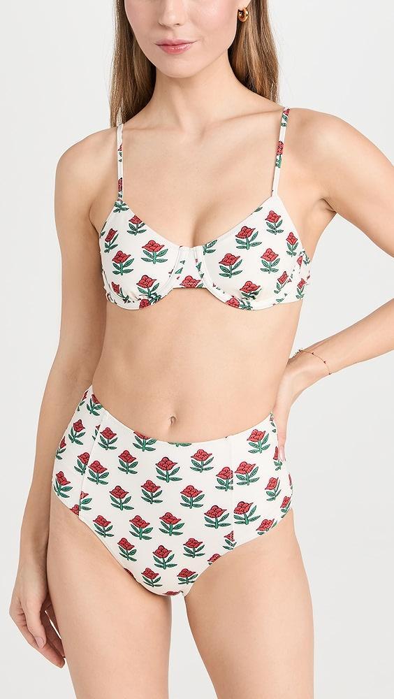 RHODE Divya Bikini Top | Shopbop Product Image