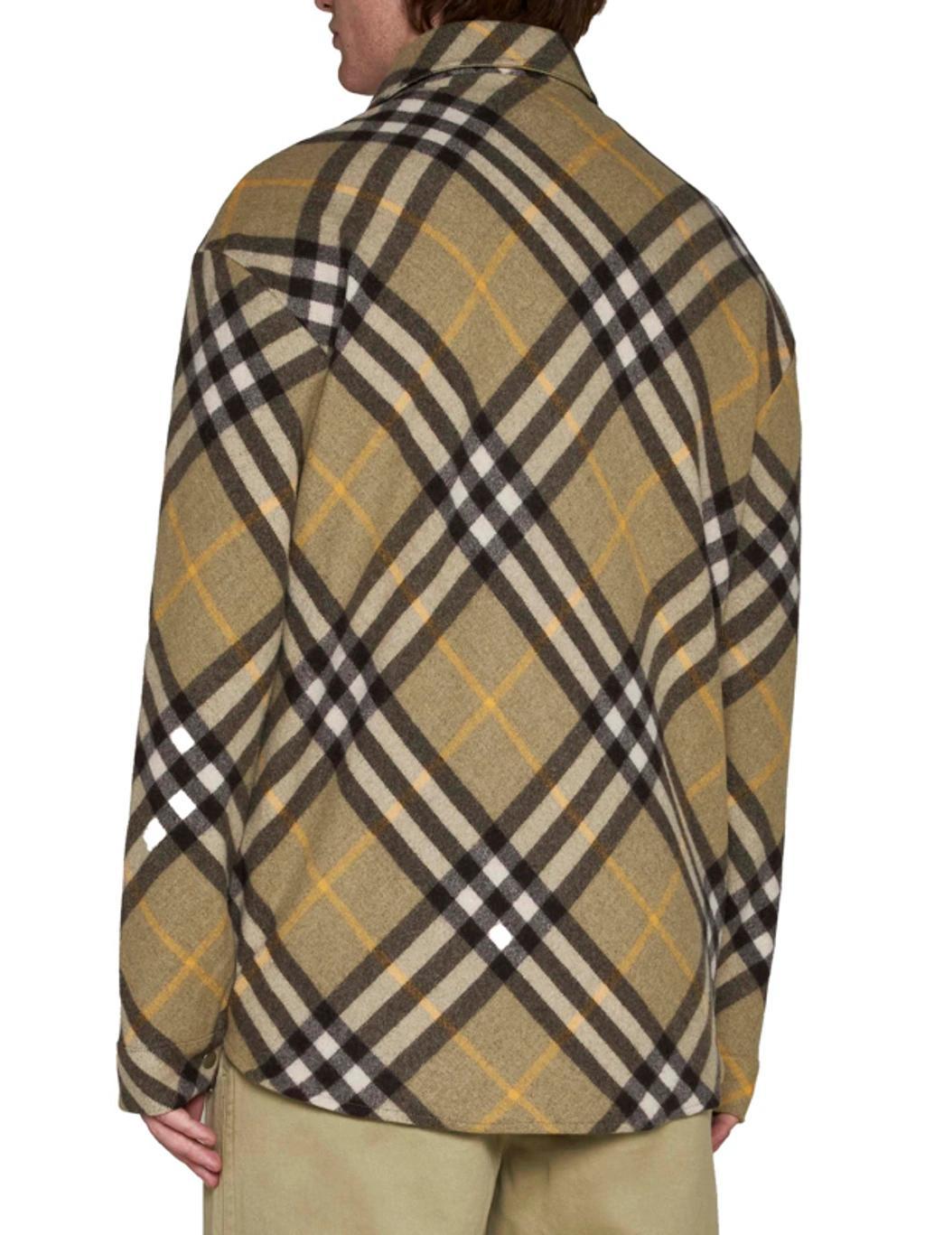 BURBERRY Long Sleeved Check Pattern Shirt In Multicolor Product Image