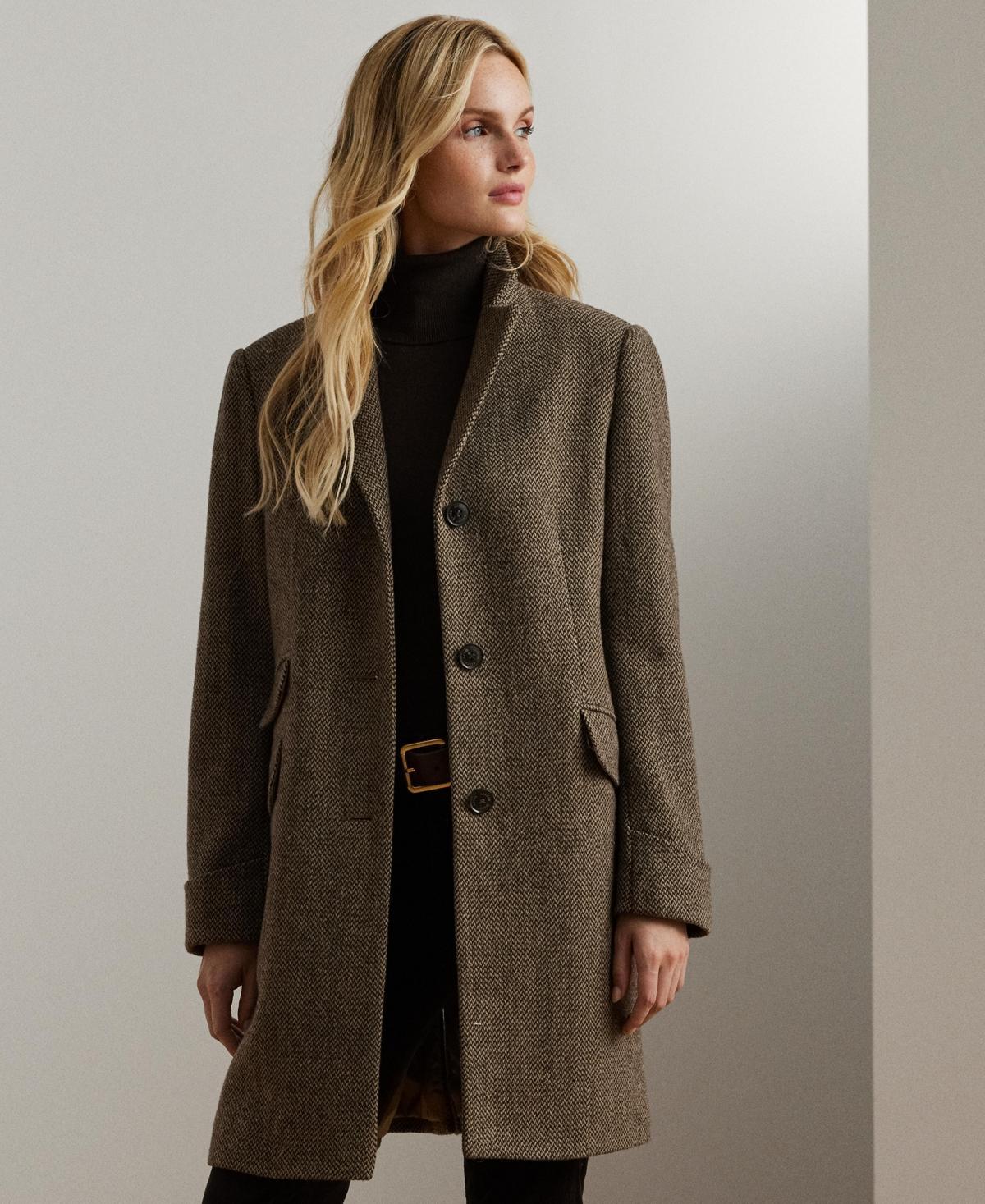 Lauren Ralph Lauren Womens Single-Breasted Walker Coat Product Image