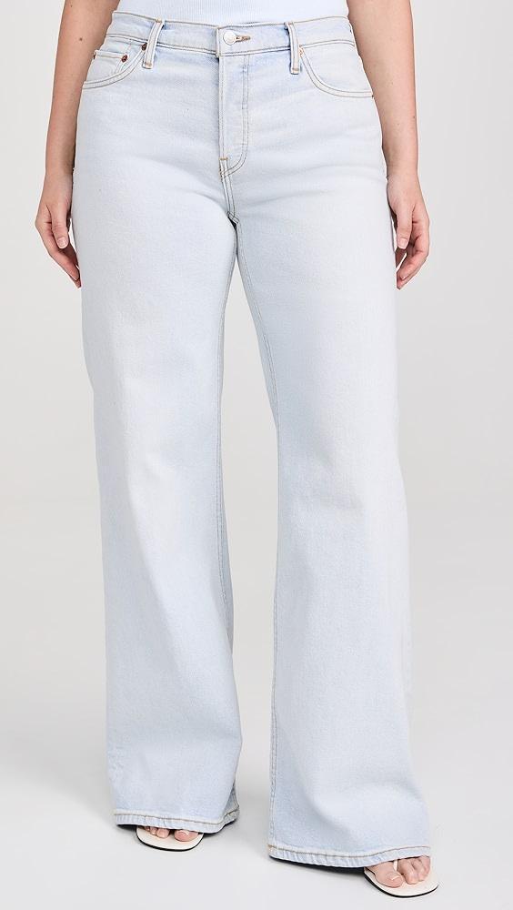 RE/DONE Mid Rise Wide Leg Jeans | Shopbop Product Image