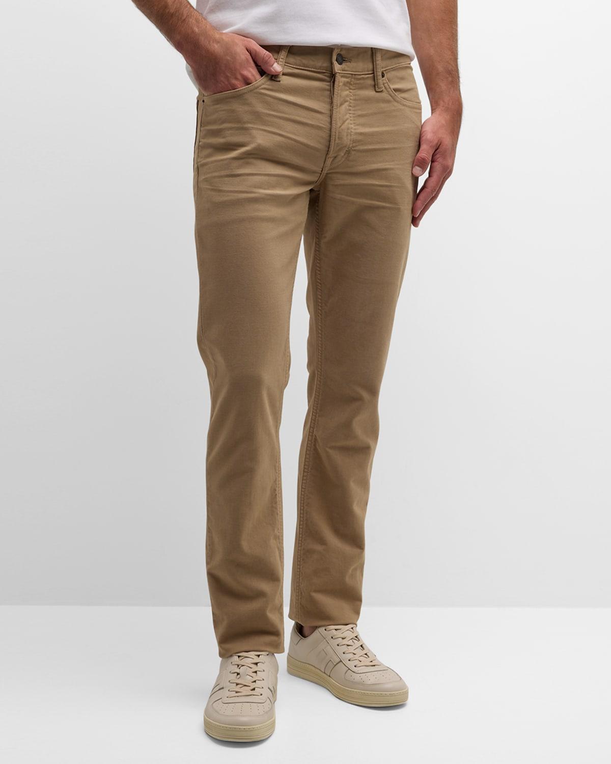 TOM FORD Slim Fit Moleskin Five-Pocket Pants Product Image