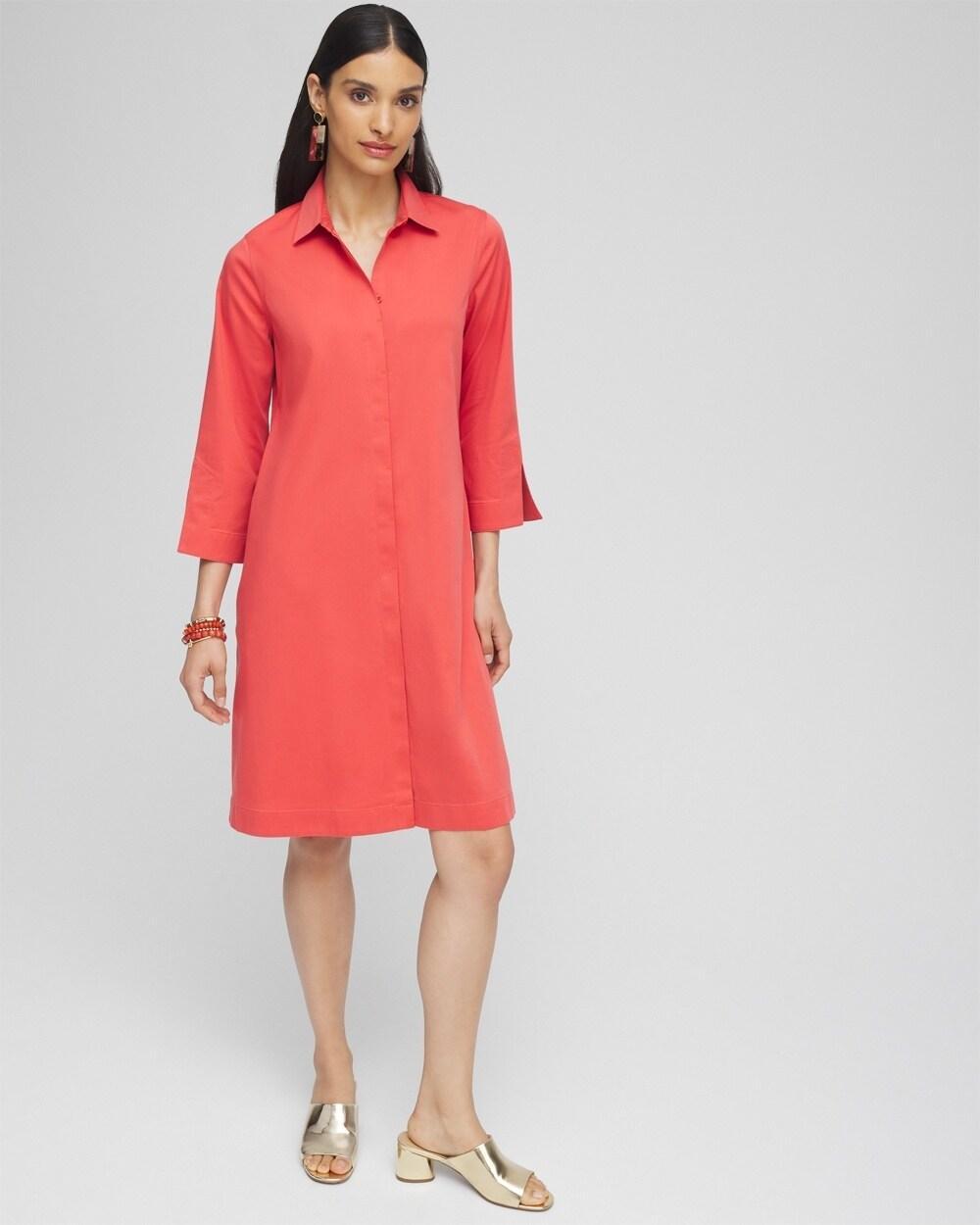 No Iron™ Shirt Dress Product Image