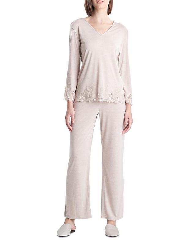 Womens Luxe Shangri La Two-Piece Pajama Set Product Image