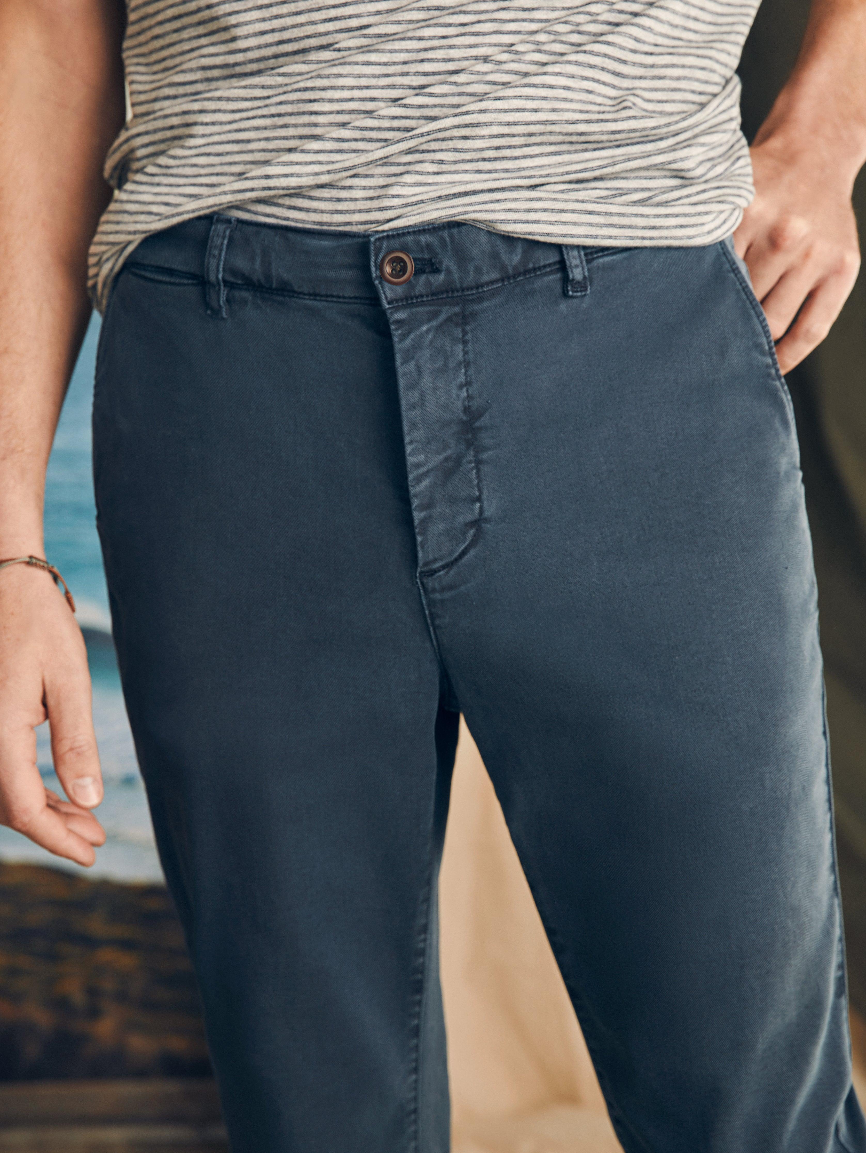 Coastline Stretch Chino (32" Inseam) - Blue Nights Male Product Image