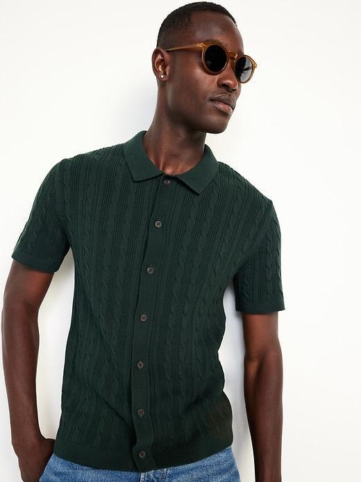 Textured Button-Down Sweater Product Image