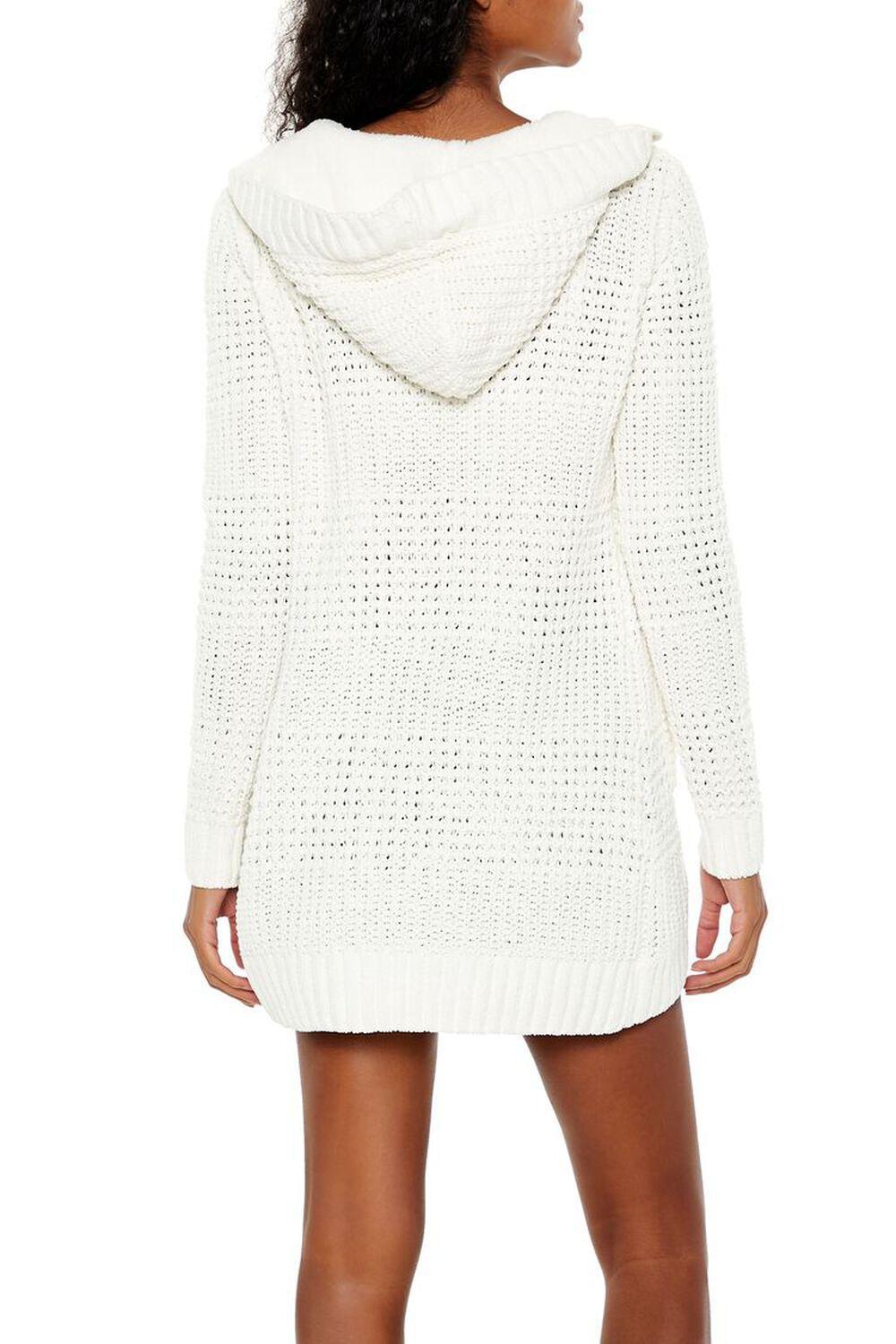 Hooded Open-Front Cardigan Sweater | Forever 21 Product Image