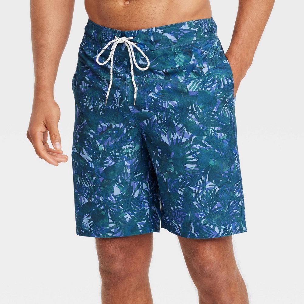 Men's 9" E-Board Swim Shorts - Goodfellow & Co™ Blue XS Product Image