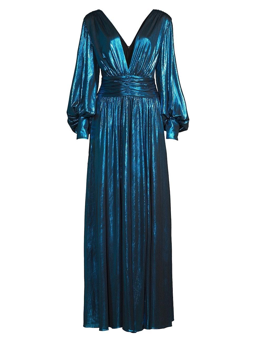 Womens Pleated Lam Gown Product Image