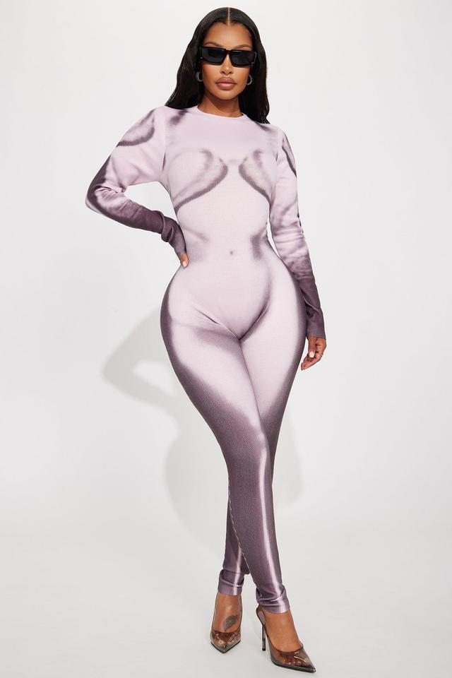 No Temptations Sweater Jumpsuit - Pink/combo Product Image