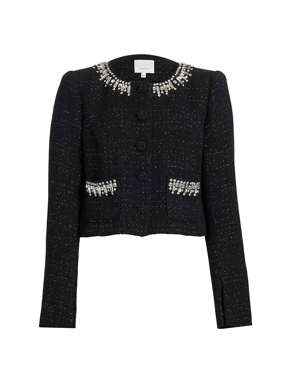 Womens Randi Embellished Tweed Jacket product image