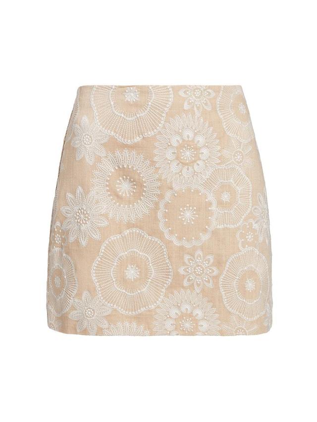 Womens Embroidered Miniskirt Product Image