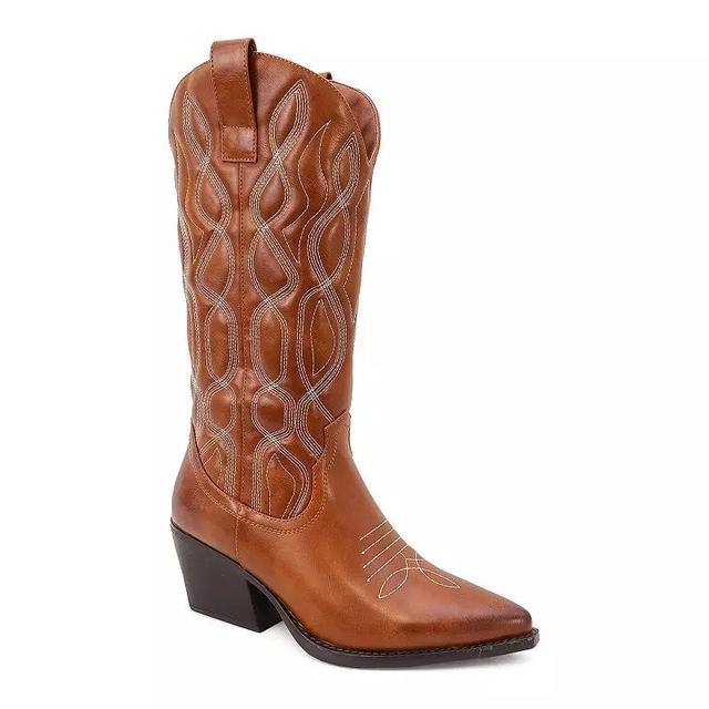 Yoki Gayle Womens Embroidered High Boots Product Image