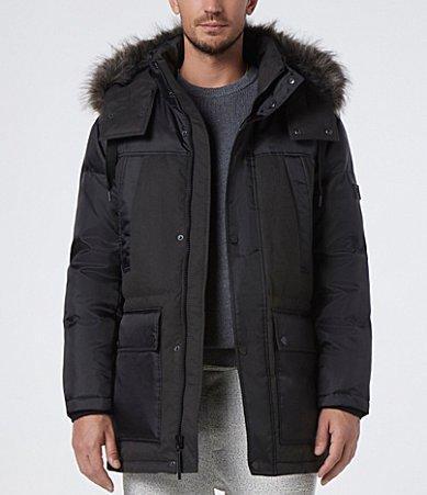 Andrew Marc Tripp Removable Faux Fur Hooded Parka Product Image