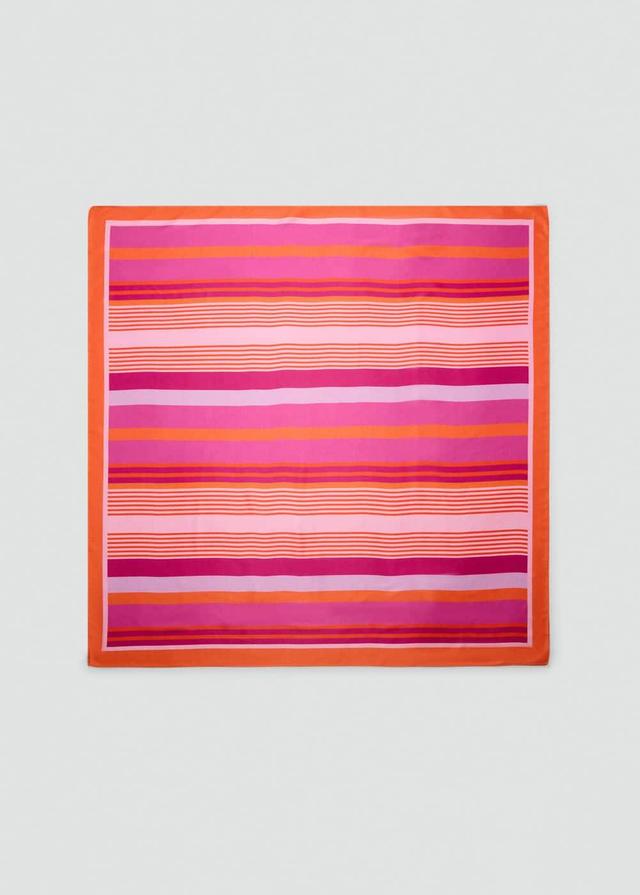 MANGO - Striped printed scarf - One size - Women Product Image