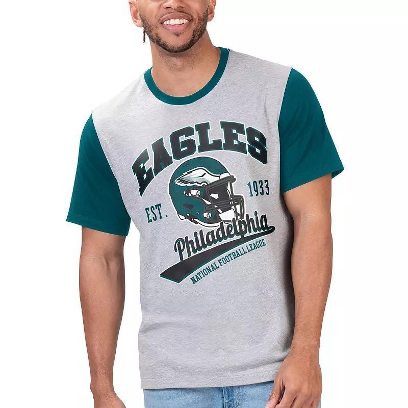 Mens G-III Sports by Carl Banks Gray Philadelphia Eagles Black Label T-Shirt Product Image