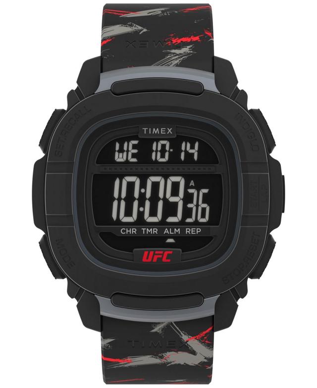 Timex Ufc Mens Shockxl Digital Black Polyurethane Watch, 47mm Product Image