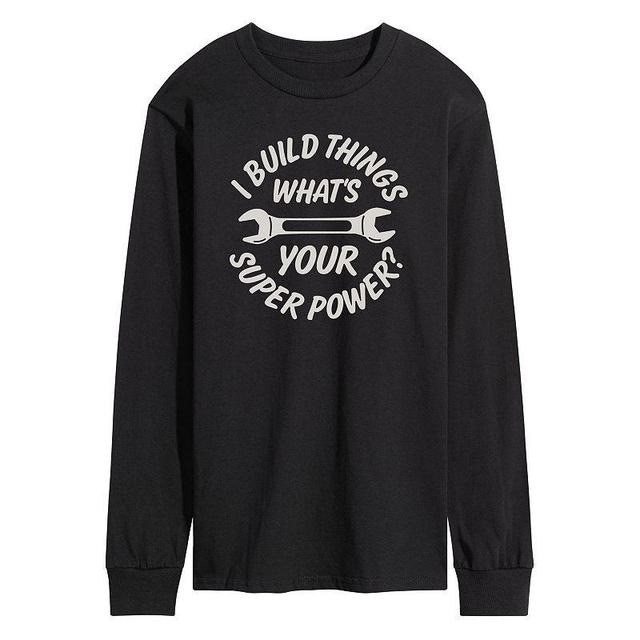 Mens I Build Things Superpower Tee Product Image