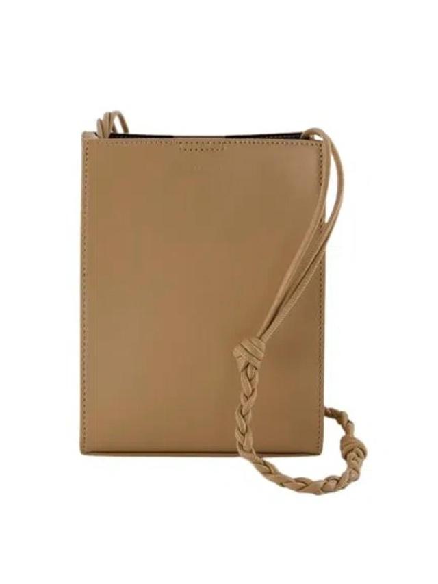 JIL SANDER Tangle Crossbody Bag - Leather - Beige In Brown Product Image