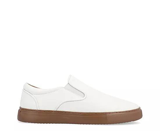 Thomas & Vine Conley Mens Leather Slip-On Sneakers Product Image