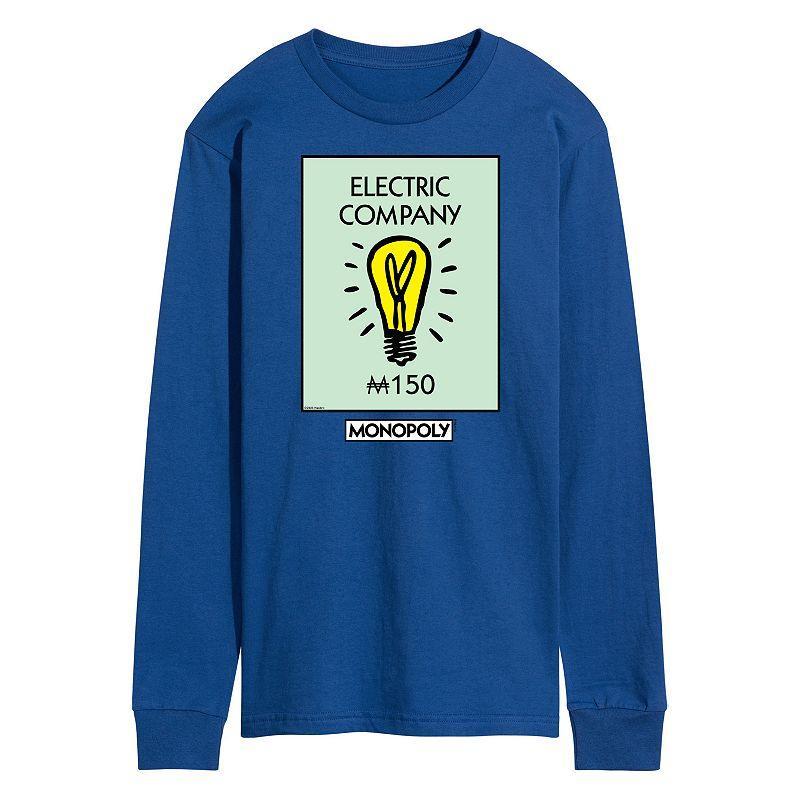 Mens Monopoly Electric Company Long Sleeve Graphic Tee Product Image