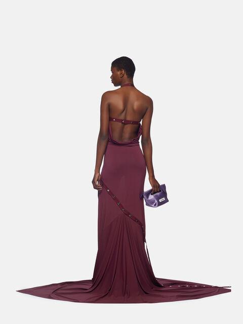 Dark grape long dress Product Image