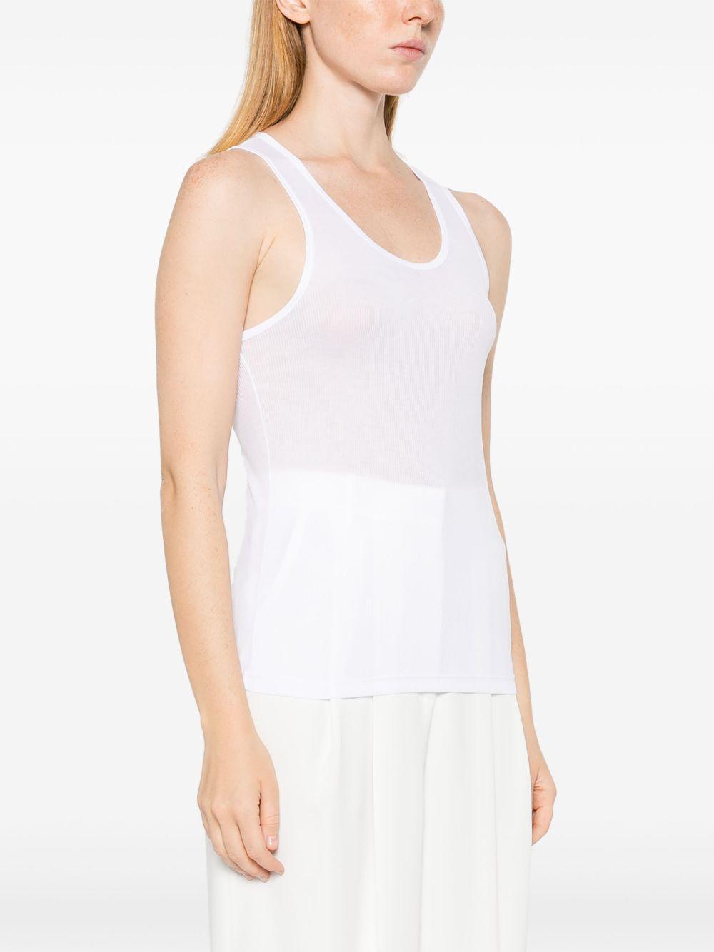 KHAITE Johnnie Classic Tank Top In White Product Image