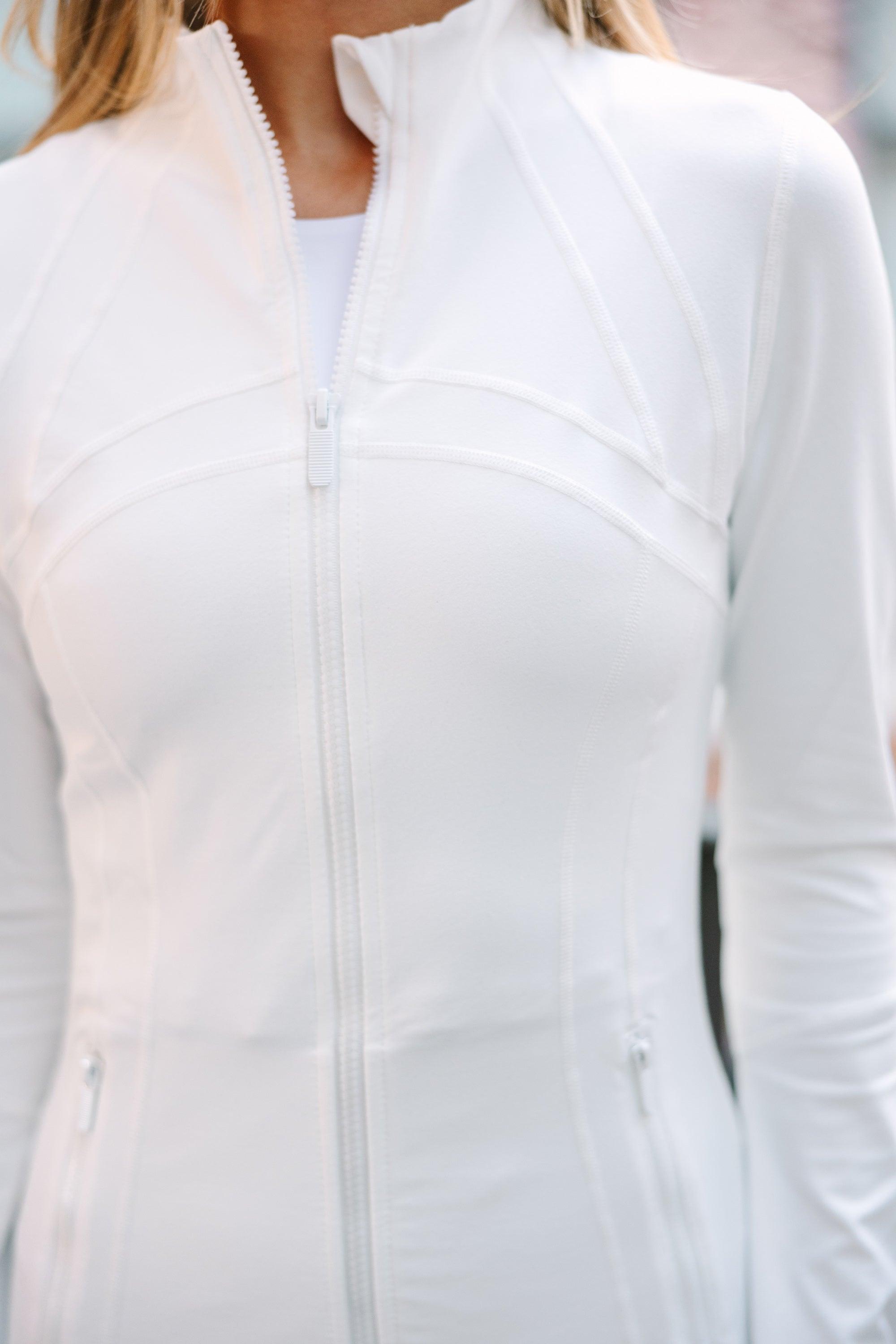 On Your Terms White Jacket Female Product Image